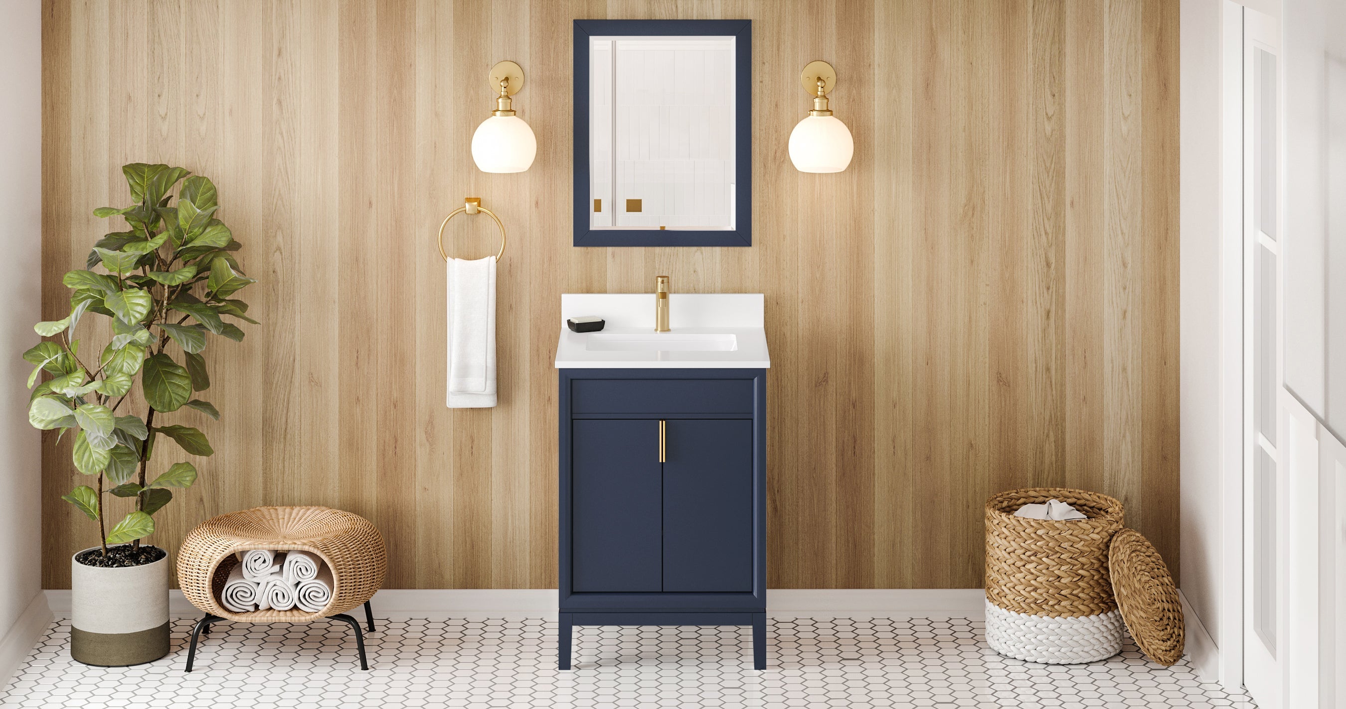 24" Theodora Vanity – Hale Blue