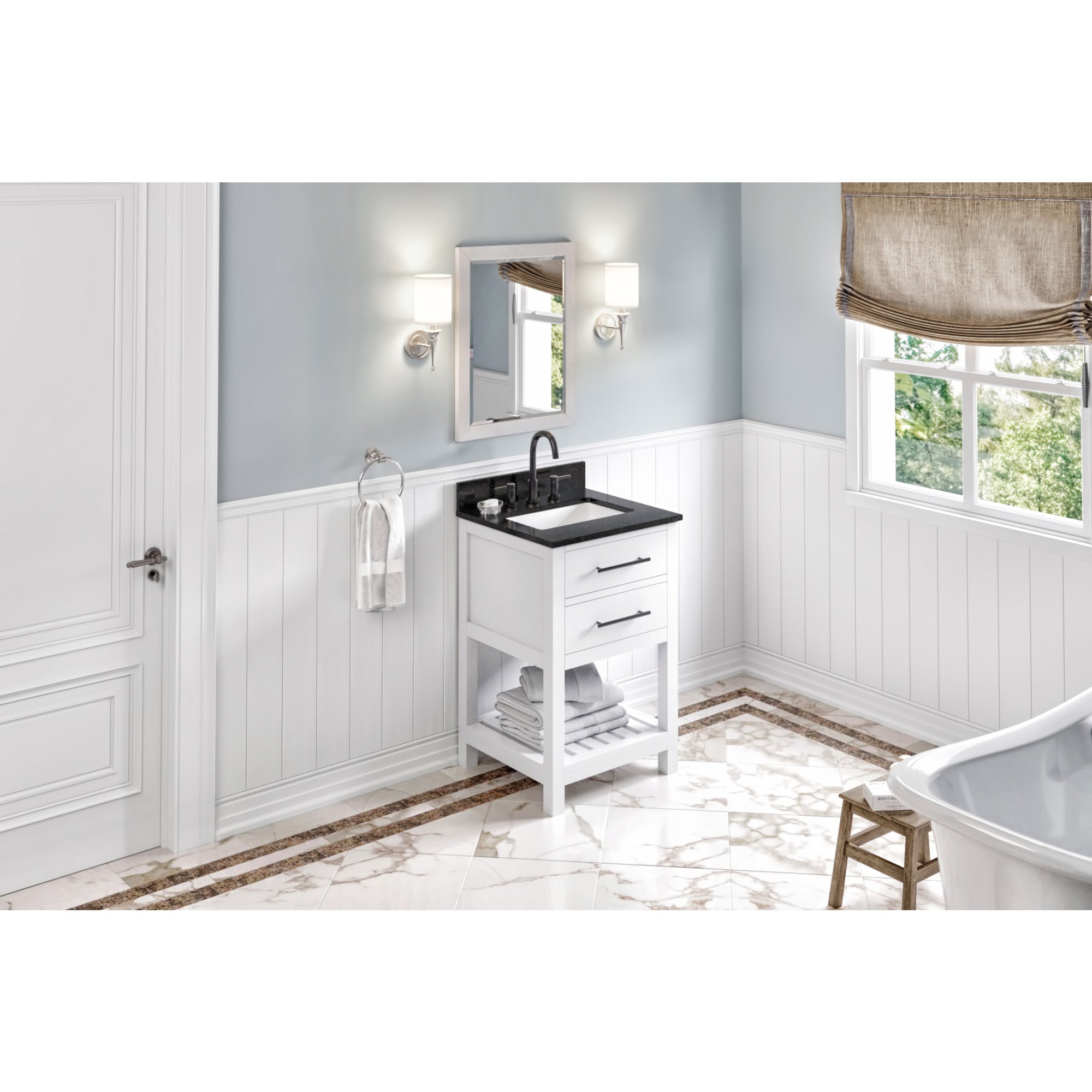24" Wavecrest Vanity – White