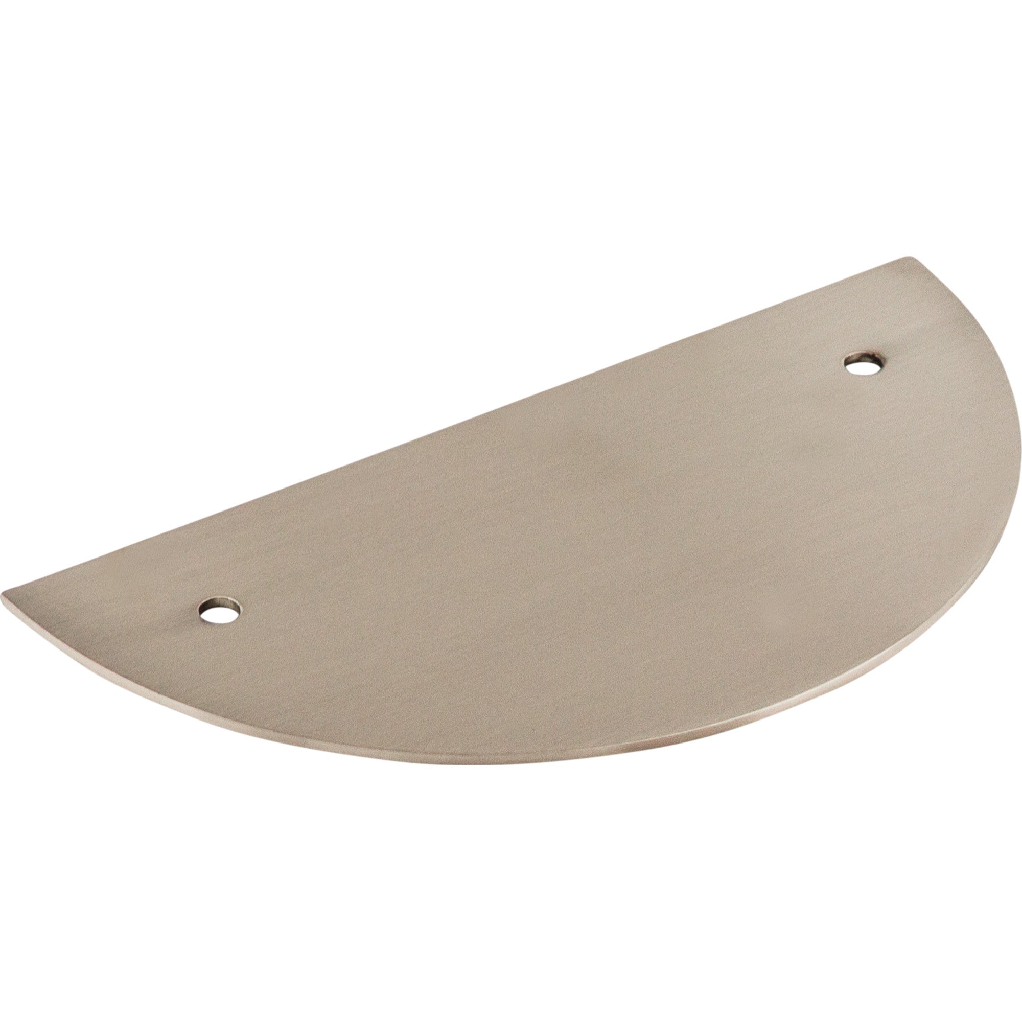 Half Circle 3 1/2" Center to Center Pull Backplate - Brushed Satin Nickel
